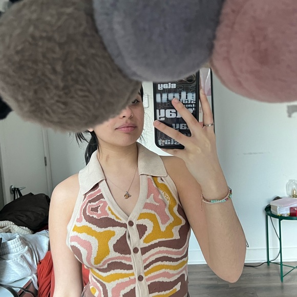 The Kript colourful 70s Top - Picture 3 of 3